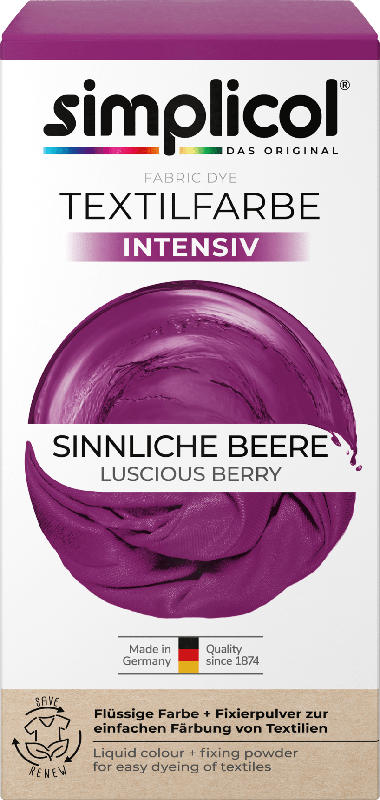 Simplicol flüssige Textilfarbe Sinnliche Beere