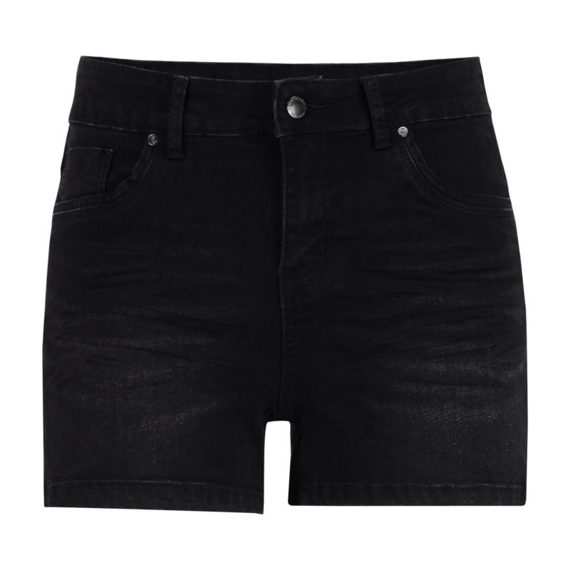 Dahlia Jeans Shorts, Black Denim