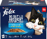dm-drogerie markt Felix Nassfutter Katze Geschmacksvielfalt aus dem Wasser in Gelee Multipack (18x85 g) - bis 15.06.2024