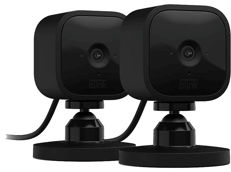 blink blink Mini Überwachungskamera (Anzahl Kameras: 2, für Innen, Nachtsichtfunktion, Netzbetrieb, Schwarz)