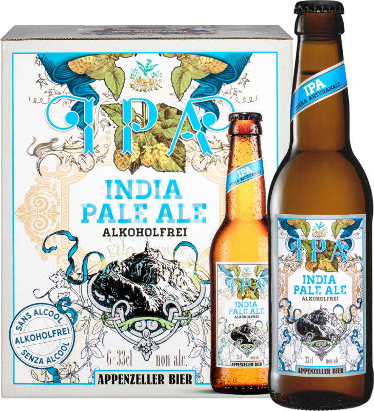 Appenzeller Bier IPA alkoholfrei, 6 x 33 cl