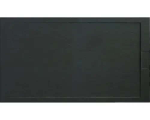 Extraflache Rechteck-Duschwanne Ottofond Zona 120x90x3 cm anthrazit