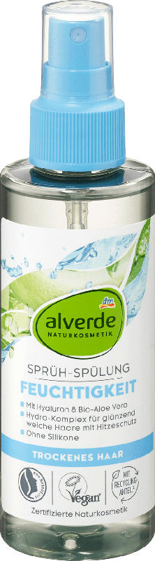 alverde NATURKOSMETIK Sprüh-Conditioner Feuchtigkeit Bio-Aloe Vera & Hyaluron