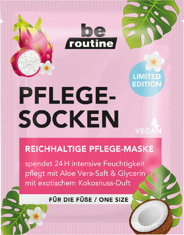 be routine Fußmaske Socken mit Aloe Vera & Glycerin (1 Paar)