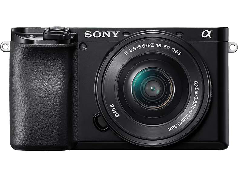 Sony Alpha 6100 Systemkamera schwarz mit Objektiv AF E 16-50mm 3.5-5.6 OSS PZ (ILCE-6100LB); Systemkamera Set