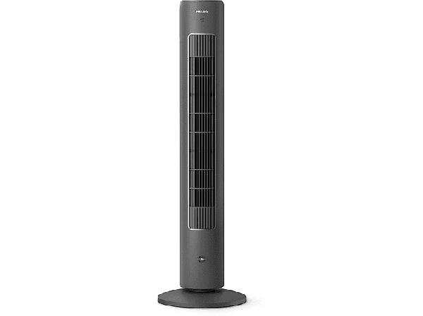 Philips CX5535/11 Turmventilator Dark Grey (40 Watt, mit Fernbedienung, 3 Geschwindigkeitsstufen, Timerfunktion)