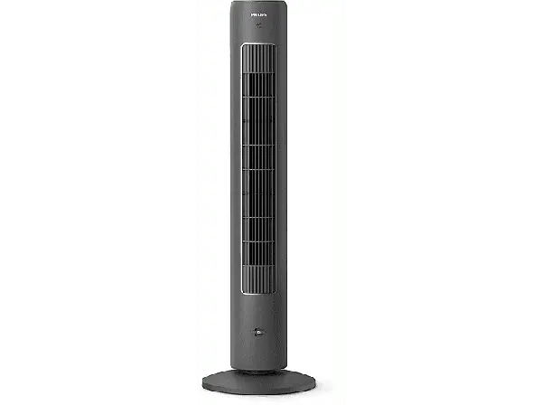 Philips CX5535/11 Turmventilator Dark Grey (40 Watt, mit Fernbedienung, 3 Geschwindigkeitsstufen, Timerfunktion)