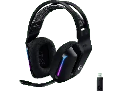 LOGITECH Gaming Headset G733 Lightspeed RGB, kabellos, Blue VO!CE-Mikrofontechnologie, Schwarz