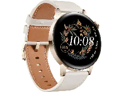 Huawei Watch GT 3 Elegant 42mm Gold mit Lederarmband; Smartwatch