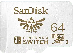 SandISK 64GB microSDXC Karte für Nintendo Switch bis zu 100 MB/s UHS-I Class 10 U3; Speicherkarte