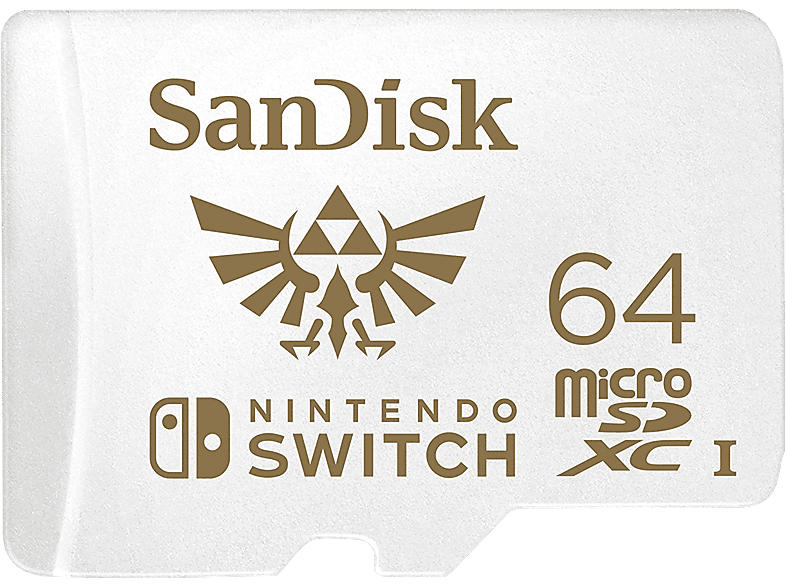 SandISK 64GB microSDXC Karte für Nintendo Switch bis zu 100 MB/s UHS-I Class 10 U3; Speicherkarte