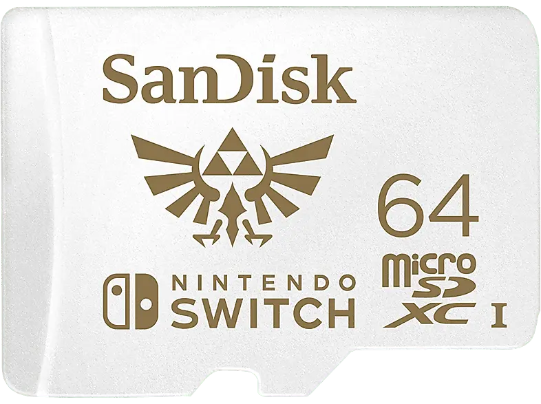 SandISK 64GB microSDXC Karte für Nintendo Switch bis zu 100 MB/s UHS-I Class 10 U3; Speicherkarte