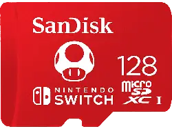 SandISK 128GB microSDXC Karte für Nintendo Switch bis zu 100 MB/s UHS-I Class 10 U3; Speicherkarte