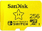 MediaMarkt SanDisk 256GB microSDXC Karte für Nintendo Switch bis zu 100 MB/s UHS-I Class 10 U3; Speicherkarte - bis 08.06.2024