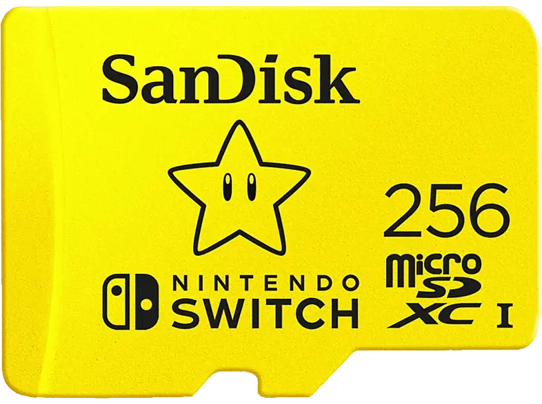 SandISK 256GB microSDXC Karte für Nintendo Switch bis zu 100 MB/s UHS-I Class 10 U3; Speicherkarte