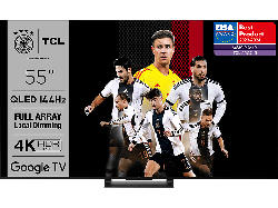 TCL 55C745 (55 Zoll, QLED-TV, 144Hz VRR, Full Array Local Dimming, 4K UHD, Smart TV, Google Motion Clarity); QLED TV