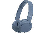 MediaMarkt Sony WH-CH520 kabellose Bluetooth Kopfhörer - bis zu 50 Stunden Akkulaufzeit mit Schnellladefunktion, On-Ear-Stil - blau - bis 08.06.2024