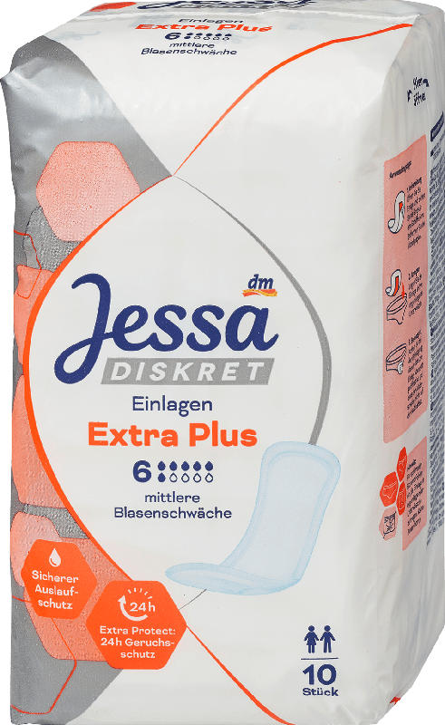 Jessa Diskret Einlagen Inkontinenz Extra Plus