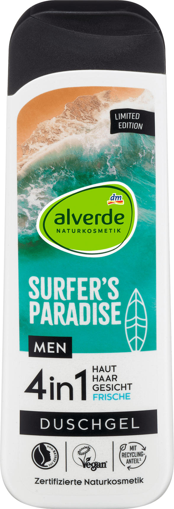 alverde MEN 4in1 Surfer's Paradise Duschgel