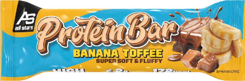 all stars Proteinriegel Banana Toffee, Super Soft & Fluffy