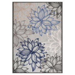 Sanat Outdoorteppich FLORAL grau B/L: ca. 200x290 cm