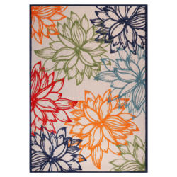 Sanat Outdoorteppich FLORAL bunt B/L: ca. 80x200 cm