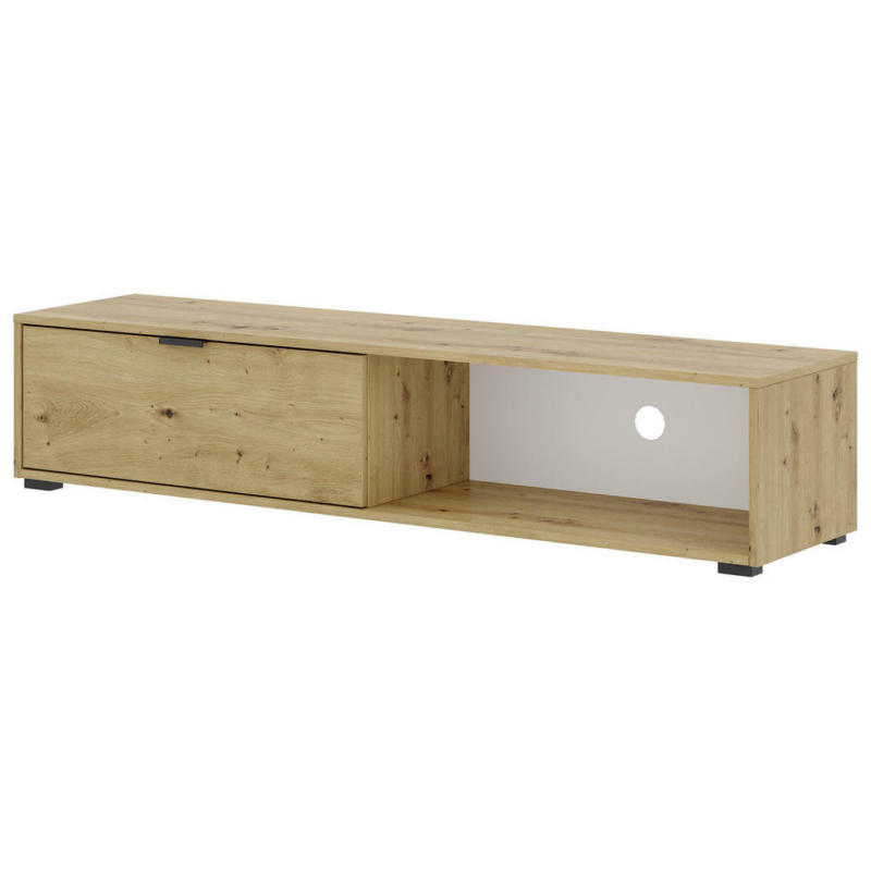 TV-Lowboard COMFY Eiche Artisan Nachbildung B/H/T: ca. 150x31,9x38 cm