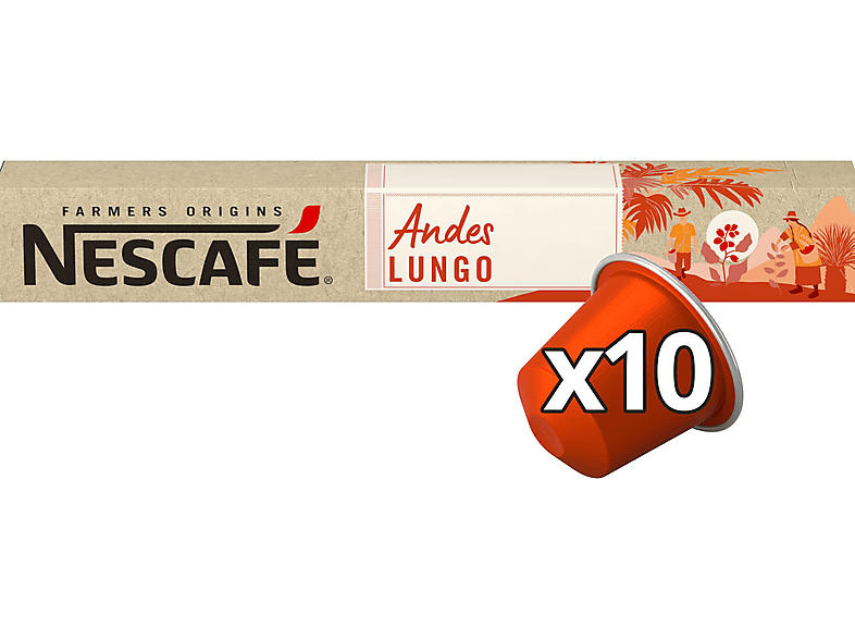 Nescafe Kaffeekapsel Andes (10 Stk., Kompatibles System: Nespresso); Kaffeekapseln 10 Stück (für Nespresso®)