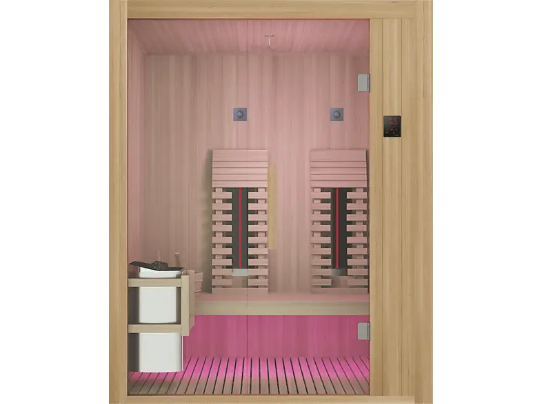 Sanotechnik K60160 ALASKA, 2 Personen Infrarot- und Saunakabine (3,5 kW)