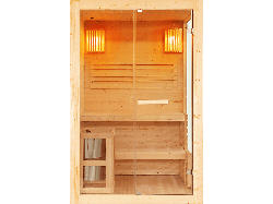 Sanotechnik J60130 Finnische Sauna PANORAMA für 2 Personen (3,5 kW)