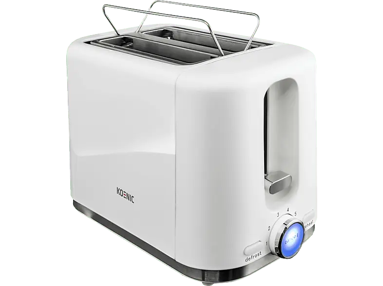 Koenic KTO 2210 W Toaster (Weiß, 870 Watt, Schlitze: 2)