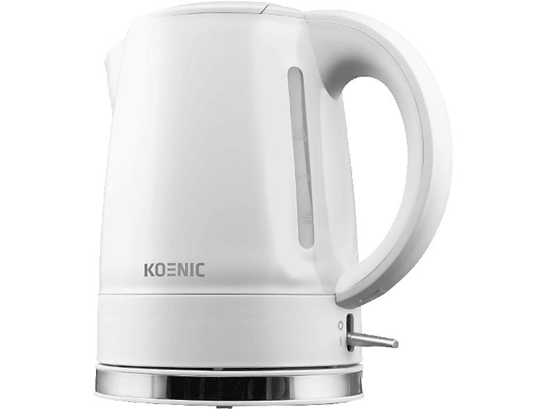 Koenic KWK 2130 W Wasserkocher (Weiß, 1 l, 1500 Watt)