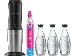 MediaMarkt Dornbirn Messepark Sodastream 1016413490 Crystal 3.0 Vorteilspack Wassersprudler inkl. 3 Glasflaschen, CO&sup2; Zylinder inklusive , Titan - bis 24.01.2026