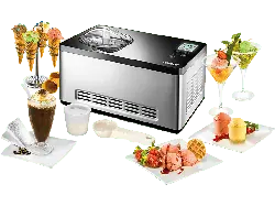 Unold 48845 Gusto Eismaschine (180 Watt, 2 l, schwarz/silber)