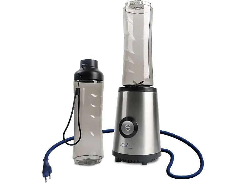 Koenic KSBL-TR 456224 M Smoothie Maker + 2-Becher (Edelstahl/ Schwarz, 450 Watt, 2 Behälter a´600 ml)
