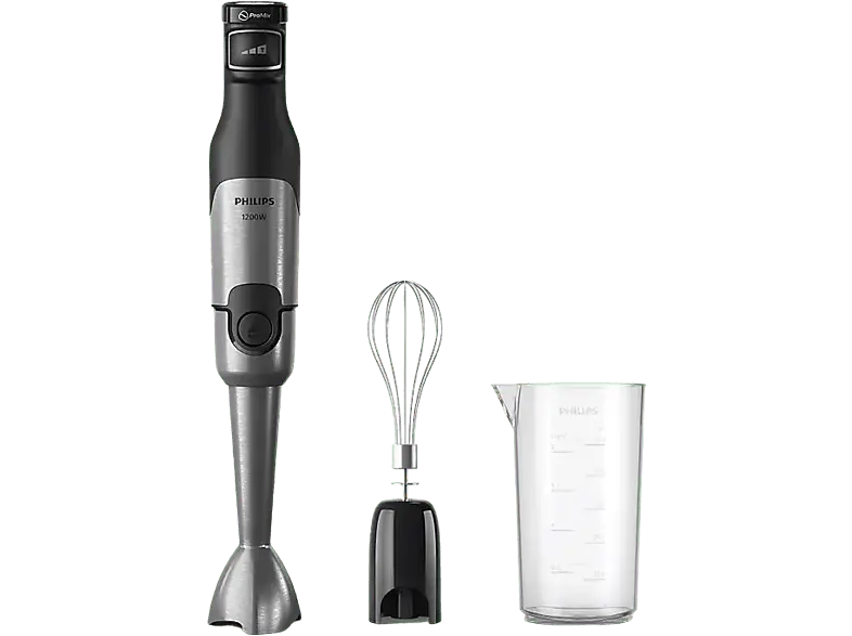 Philips HR2682/00 Series 5000 3-tlg. Stabmixer (Schwarz, 1200 Watt)