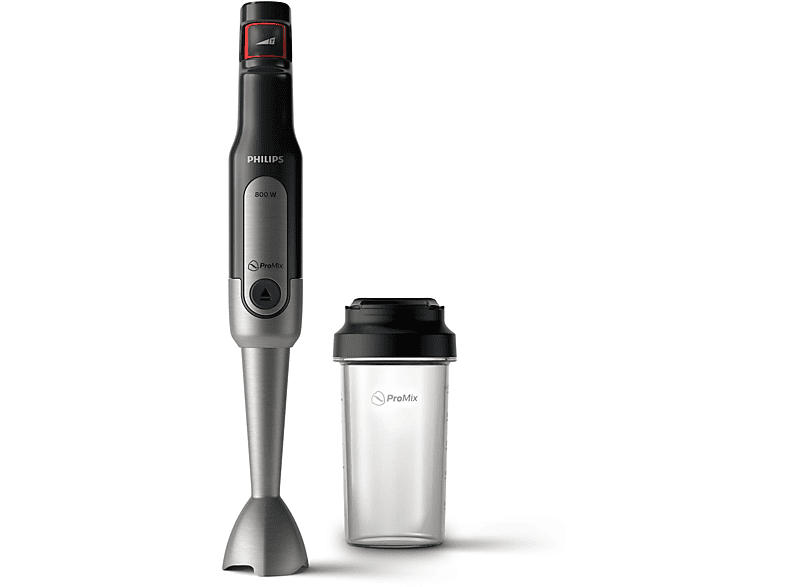 Philips Solo HR2650/90 Viva Collection Stabmixer (schwarz, 800 Watt, Mobile Trinkflache 500 ml)