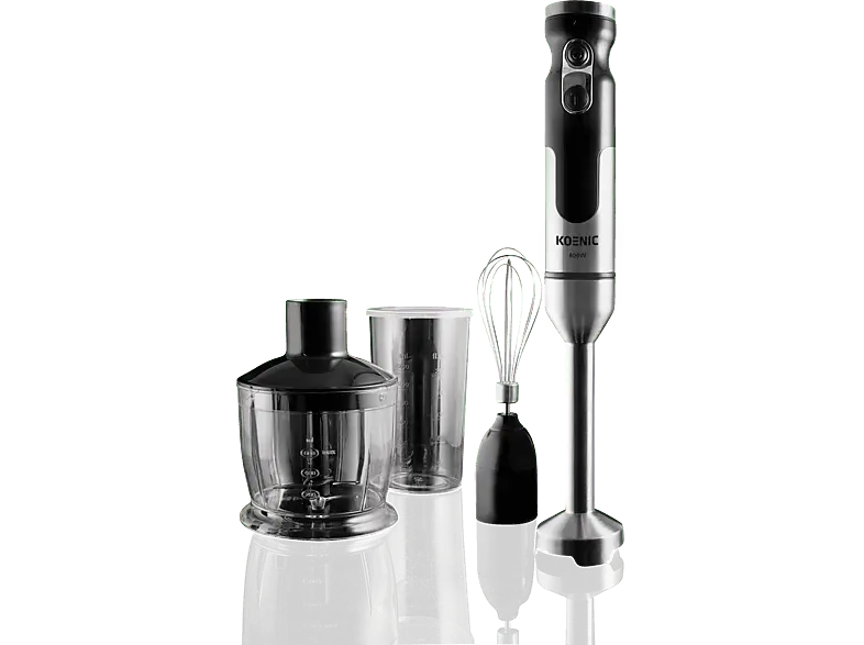 Koenic KHB 83422 Set Stabmixer (Edelstahl/Schwarz, 800 Watt)