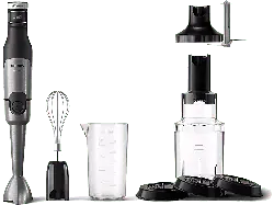 Philips HR2684/00 Series 5000 5-tlg Stabmixer (Schwarz, 1200 Watt)