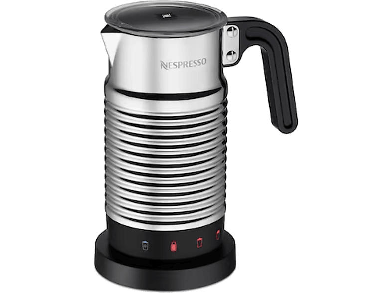 Nespresso Aeroccino4 Milchaufschäumer (Silber, 490 Watt, 240 ml)