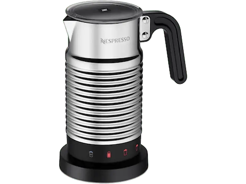 Nespresso Aeroccino4 Milchaufschäumer (Silber, 490 Watt, 240 ml)