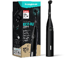 happybrush HBR2AB R2 Starterkit Zahnbürste All Black