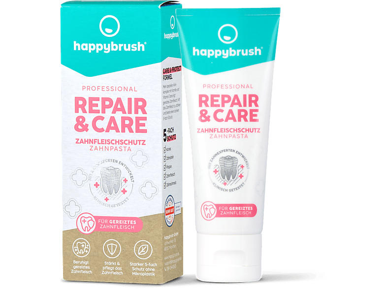 happybrush HZ02RC Repair & Care Zahnpasta 75ml