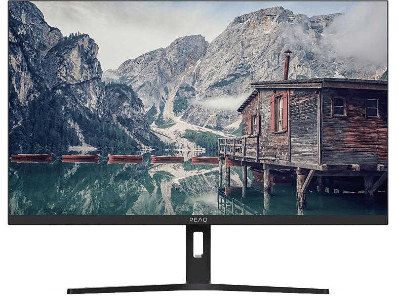 Peaq PMO S244-IFC Slim Monitor, 24 Zoll Full-HD, 100Hz, 1ms (MPRT), 250cd, IPS-Panel, 2W Audio, Schwarz