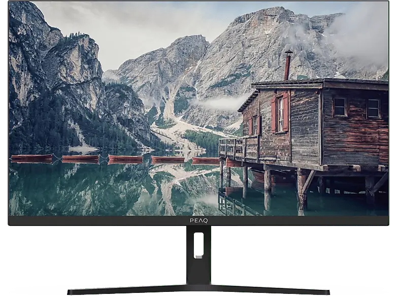 PEAQ PMO S244-IFC Slim Monitor, 24 Zoll Full-HD, 100Hz, 1ms (MPRT), 250cd, IPS-Panel, 2W Audio, Schwarz