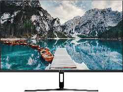 Peaq PMO S274-IFC Slim Monitor, 27 Zoll Full-HD, 100Hz, 1ms (MPRT), 250cd, IPS-Panel, 2W Audio, Schwarz