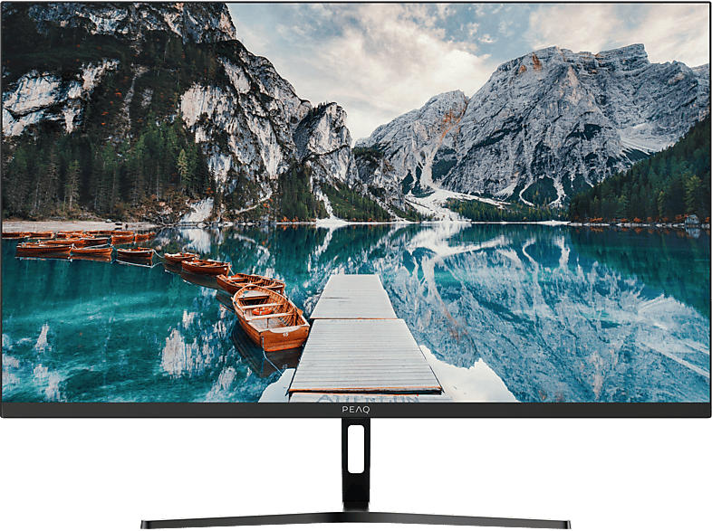 PEAQ PMO S274-IFC Slim Monitor, 27 Zoll Full-HD, 100Hz, 1ms (MPRT), 250cd, IPS-Panel, 2W Audio, Schwarz