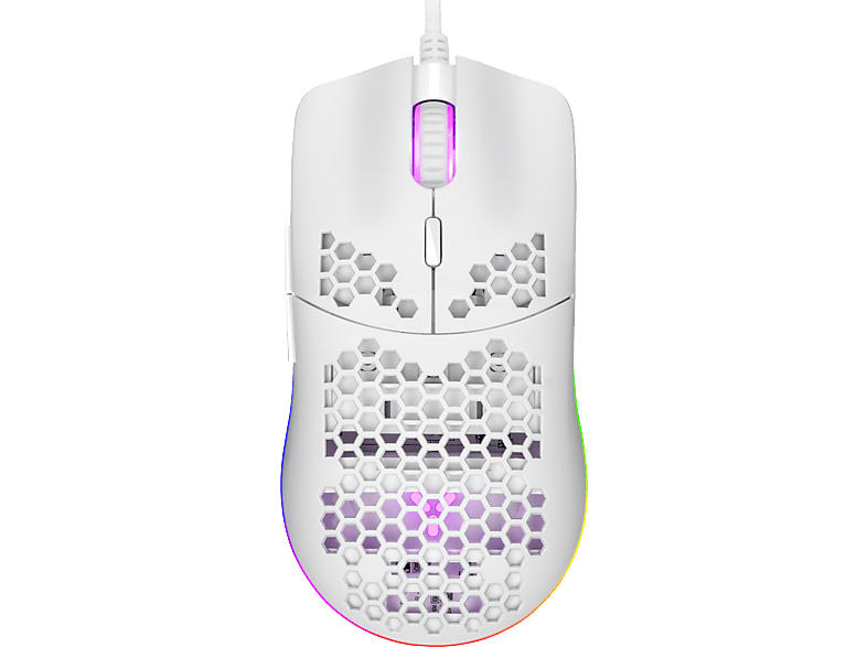 ISY IGM 4000 Gaming Maus, USB-A, 7200 dpi, RGB-LED, Weiß