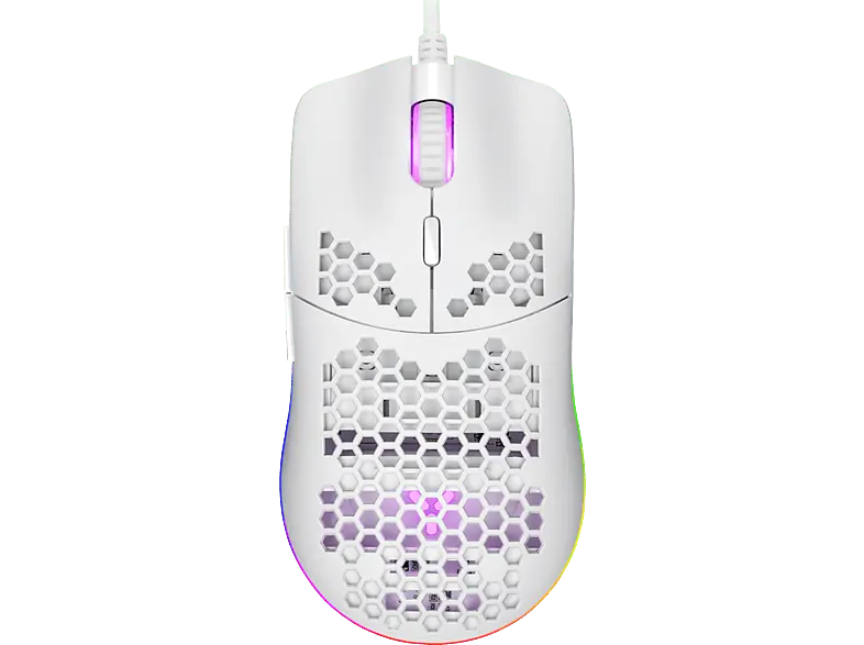ISY IGM 4000 Gaming Maus, USB-A, 7200 dpi, RGB-LED, Weiß