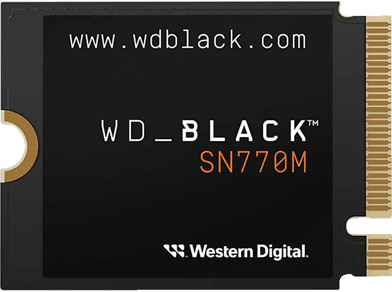 Western Digital 2 TB WD_black SN770M M.2 2230 NVMe SSD (PCI Express, intern) passend für ASUS ROG und MSI Claw Handheld; SSD Festplatte
